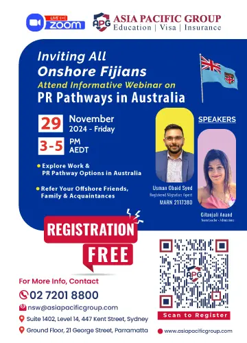 APG Education & Migration Webinar for Fijians